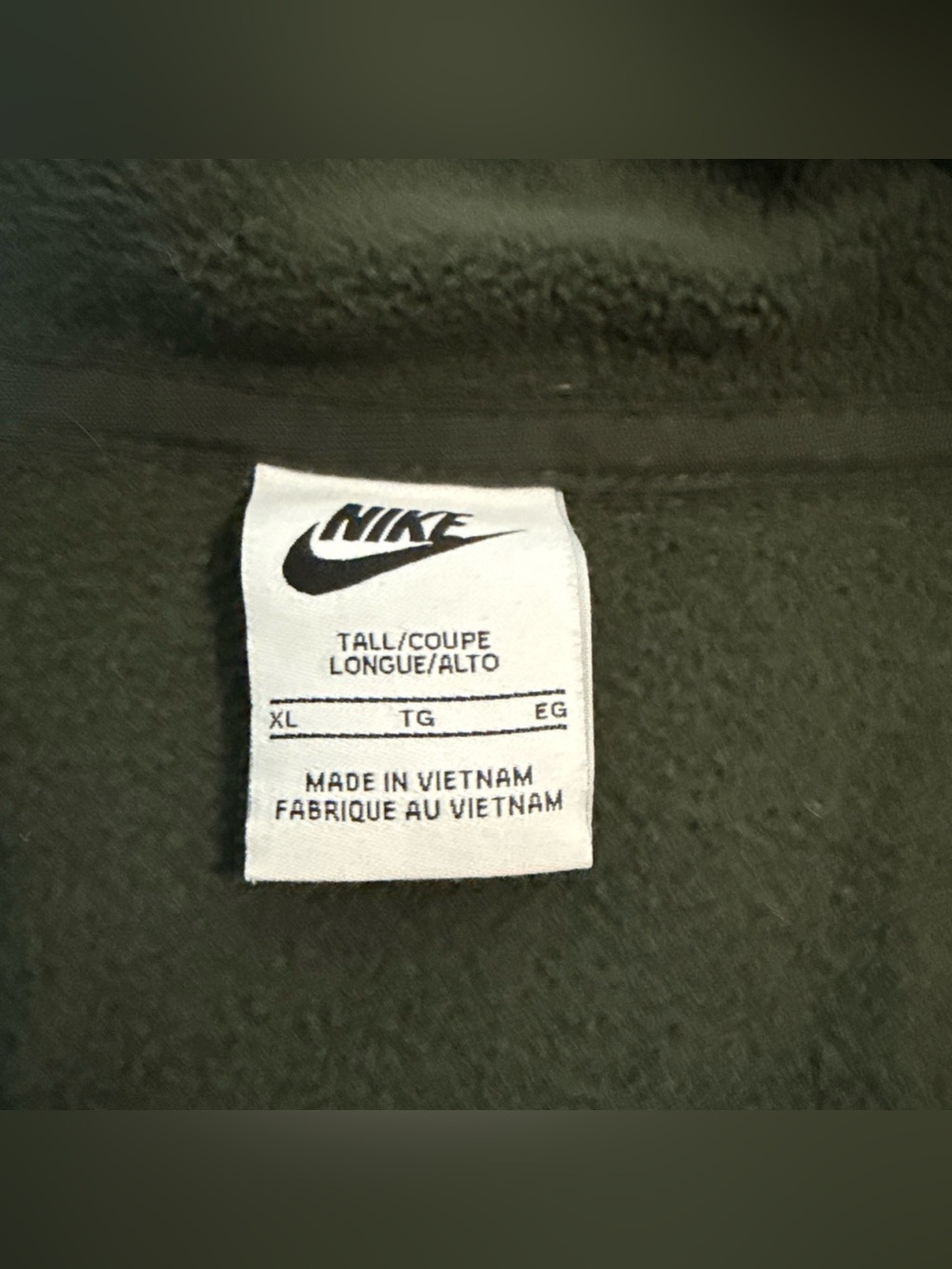 Nike dark green quarter zip sweatshirt Size XL - Picture 4 of 5